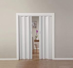 white folding door